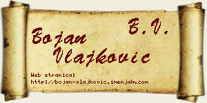 Bojan Vlajković vizit kartica